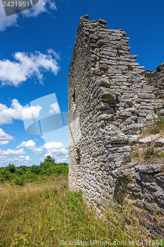 Image of Walls of a medieval church in Gotland, Sweden