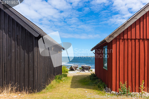 Image of Fishing village on Fårö island, Sweden