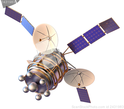 Image of 3D model of an artificial satellite of the Earth