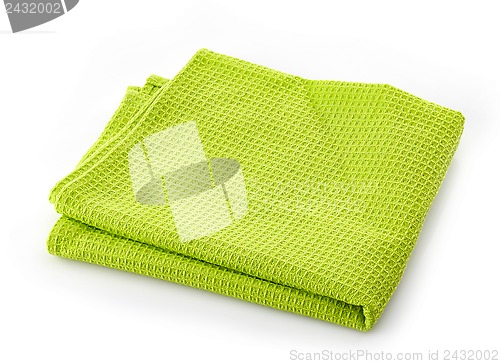 Image of green cotton napkin