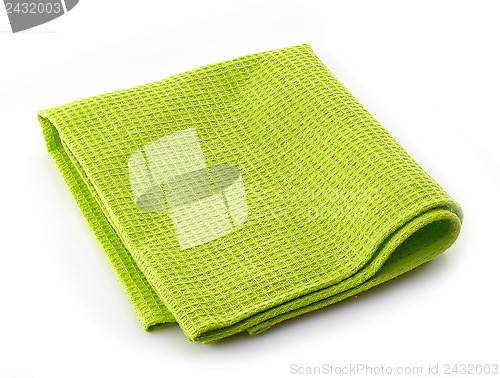 Image of green cotton napkin