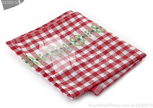 Image of checkered napkin