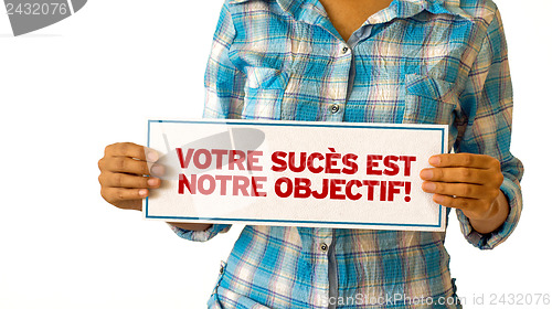 Image of Your Success is our Goal (In French)