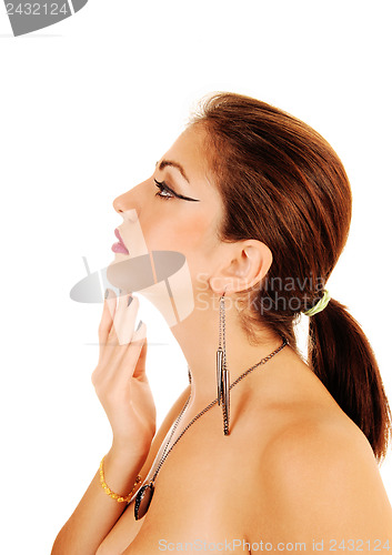 Image of Girl in profile.