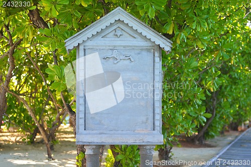 Image of marble signboard