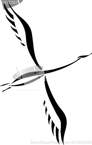 Image of Flying swan