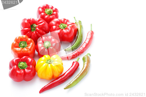 Image of colored peppers 