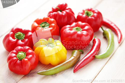 Image of colored peppers 