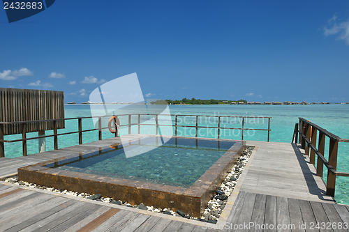 Image of tropical water home villas