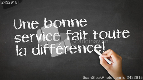 Image of Good Service makes the difference (In French)