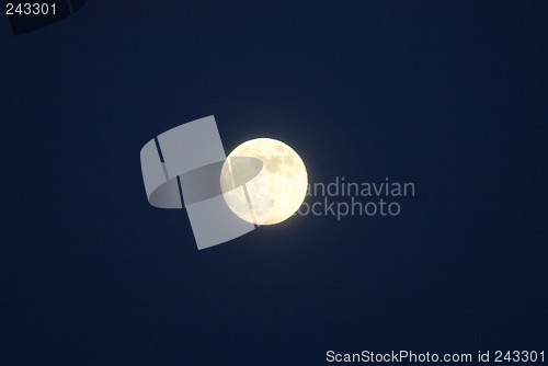 Image of close to full moon