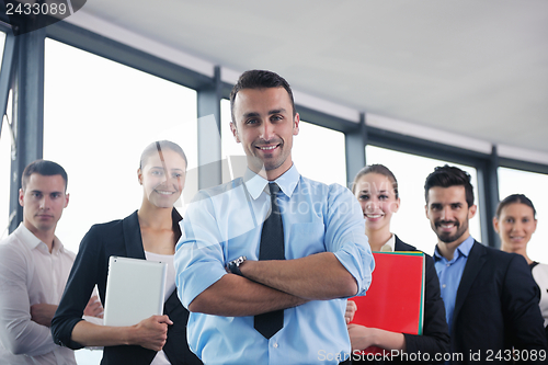 Image of business people in a meeting at office