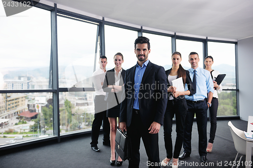 Image of business people in a meeting at office