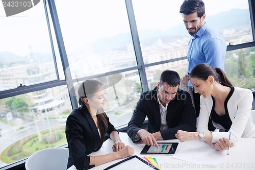 Image of business people in a meeting at office