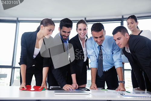 Image of business people in a meeting at office