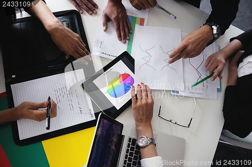 Image of business people in a meeting at office