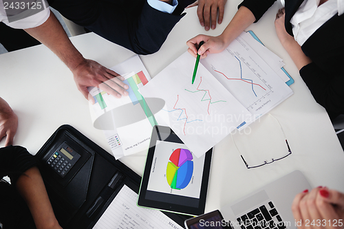 Image of business people in a meeting at office
