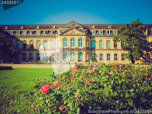 Image of Retro look Neues Schloss (New Castle), Stuttgart