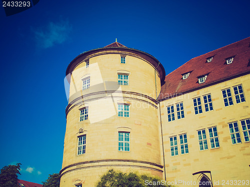 Image of Retro look Altes Schloss (Old Castle), Stuttgart