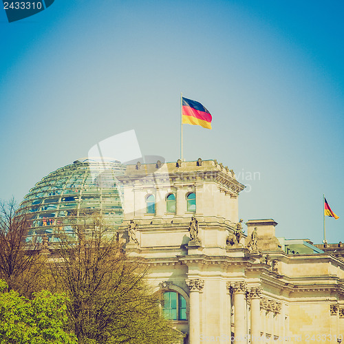 Image of Retro look Reichstag, Berlin