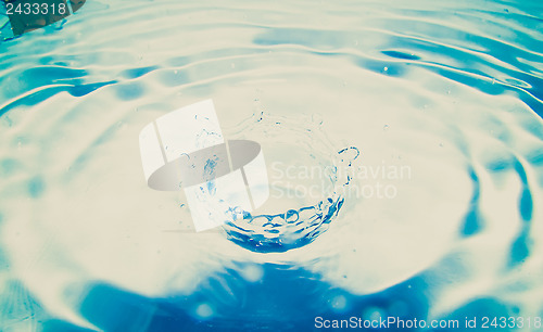 Image of Retro look Drop of water