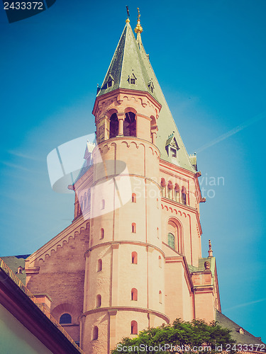 Image of Retro look Mainz Cathedral