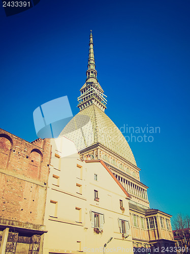 Image of Retro look Mole Antonelliana, Turin