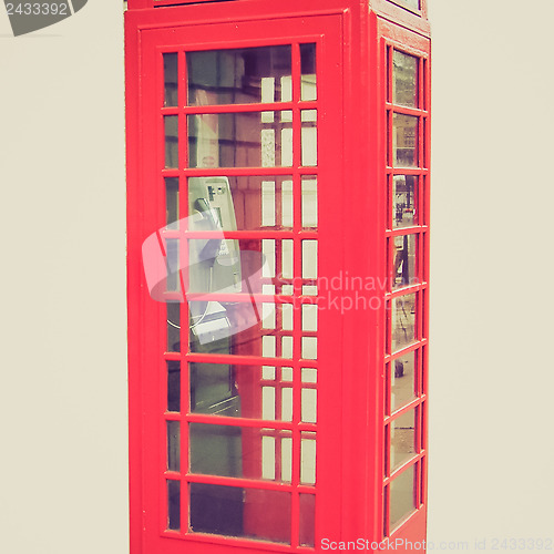 Image of Vintage look London telephone box