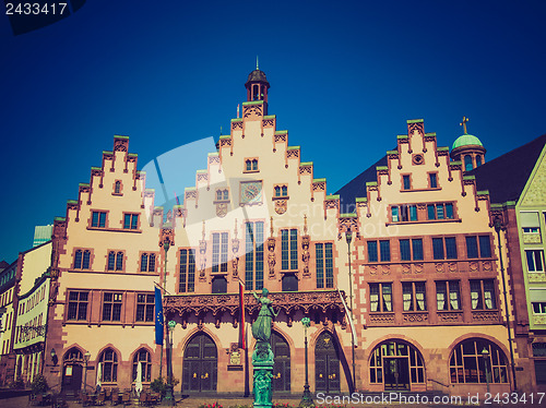Image of Retro look Frankfurt city hall