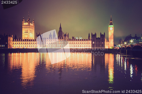 Image of Vintage look Houses of Parliament