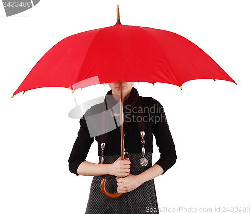 Image of Woman with umbrella