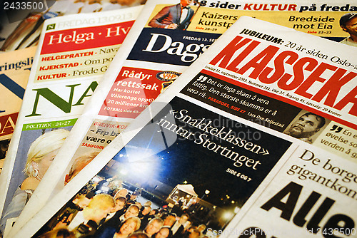 Image of Norwegian newspapers