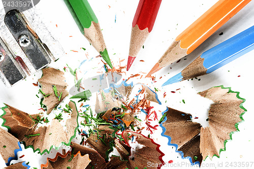 Image of Pencils and sharpener