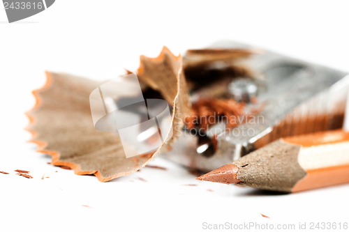 Image of Pencil and sharpener