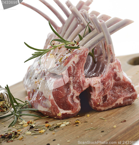 Image of Racks Of Raw Lamb Ribs