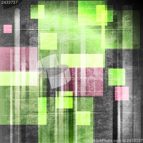 Image of Colourful grunge tech vector design