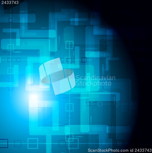 Image of Dark vector tech backdrop