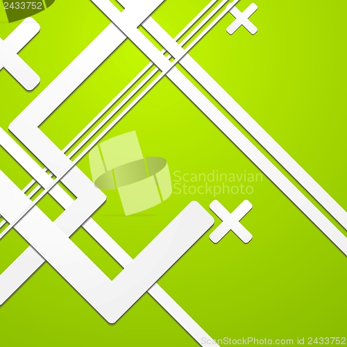 Image of Green colourful technical background