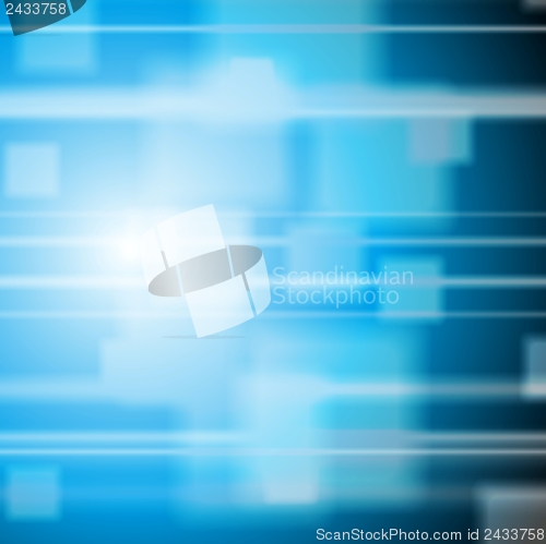 Image of Bright blue tech design