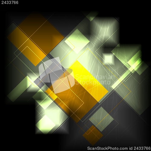 Image of Dark colourful vector tech design