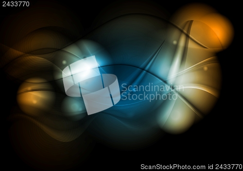 Image of Shiny vector waves background
