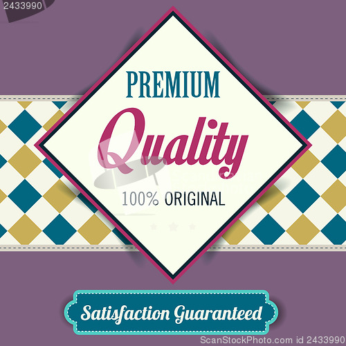 Image of Premium Quality poster, retro vintage design