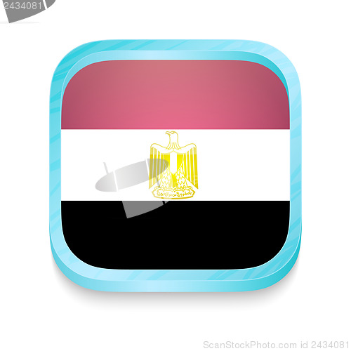 Image of Smart phone button with Egypt flag