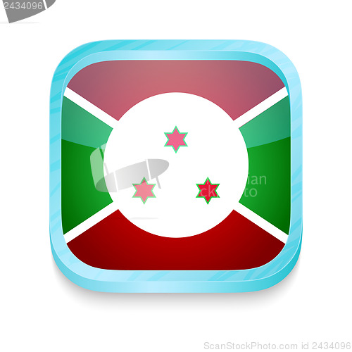 Image of Smart phone button with Bururundi flag