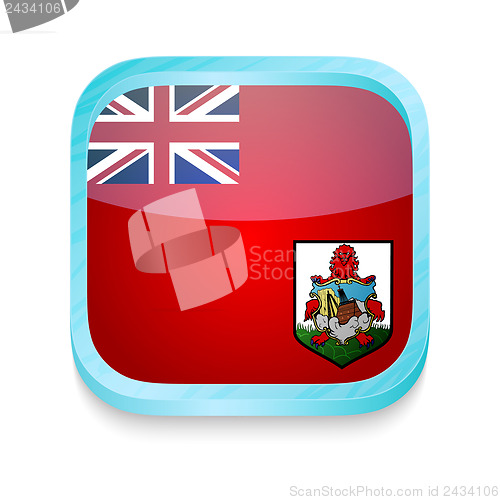 Image of Smart phone button with Bermuda flag