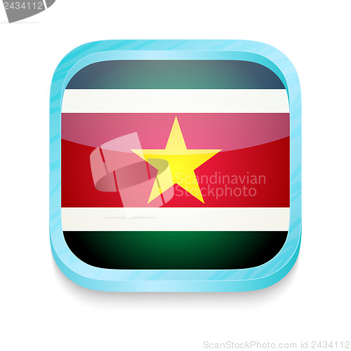 Image of Smart phone button with Suriname flag