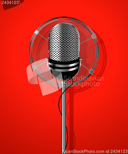 Image of Classic radio microphone