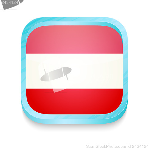Image of Smart phone button with Austria flag