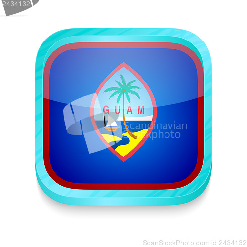 Image of Smart phone button with Guam flag