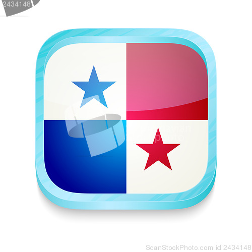 Image of Smart phone button with Panama flag